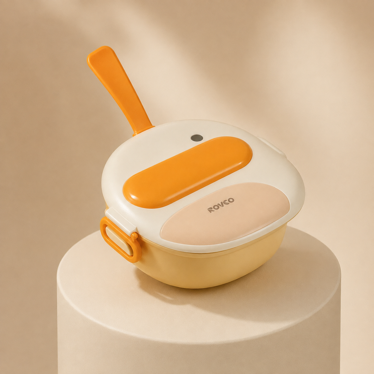 ROVCO Portable 316L Stainless Steel Baby Feeding Set | Suction Bowl, Spoon & Food Scissors for 6+ Months | RK-C1017